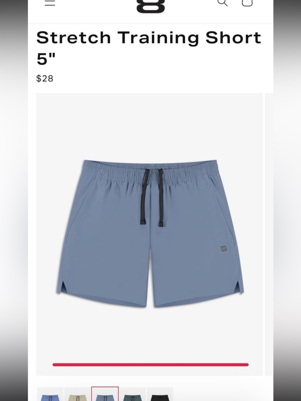 Layer 8 Light Blue Men's Training Shorts with Black Drawstring
